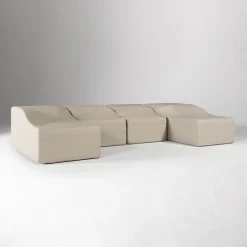 Coastal Outdoor 4-Piece U-Shaped Sectional Protective Cover