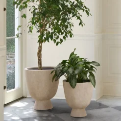 Colin King Ficonstone Indoor/Outdoor Pedestal Planters