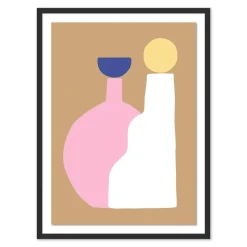 Colorful Ceramics Framed Wall Art by Roseanne Kenny