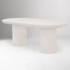 Contemporary Indoor/Outdoor Concrete Dining Table (83")