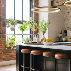 Cora Leather Counter Stool