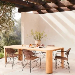 Coralia Rattan Indoor/Outdoor Dining Arm Chair