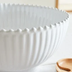 Costa Nova Pearl White Salad Bowl