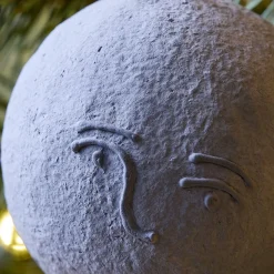 Cotton Mache Full Moon Ornament