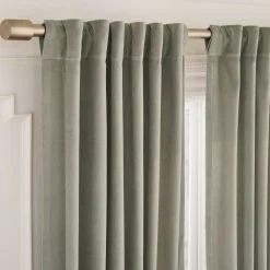 Cotton Velvet Light-Filtering Curtain