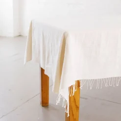 Creative Women Riviera Handwoven Cotton Table Runner & Tablecloth