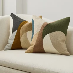 Crewel Arches Pillow Cover