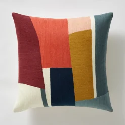 Crewel Geo Pieces Pillow Cover