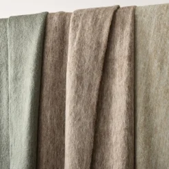 Cross Dye Faux Mohair Throw