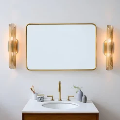 Curl Perforated 2-Light Sconce