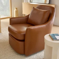 Dallas Leather Swivel Chair