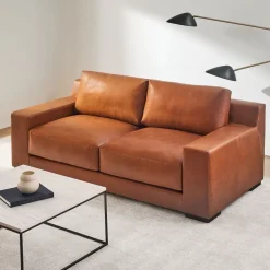 Dalton Leather Sofa (82"–92")