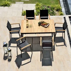 Dante Outdoor Dining Table (63"–82")