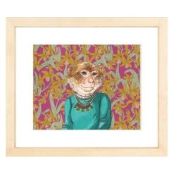 Dapper Macaque Framed Wall Art