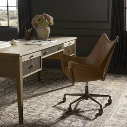 Darcy Slope Leather Desk Chair