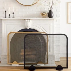 Deco Metal Fireplace Screen