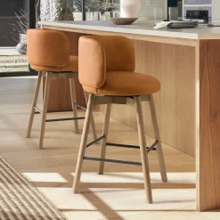 Devon Leather Bar & Counter Stools