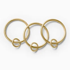 Double Loop Curtain Rings (Set of 7)