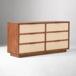Douglas Solid Wood Tatami 6-Drawer Dresser (60")