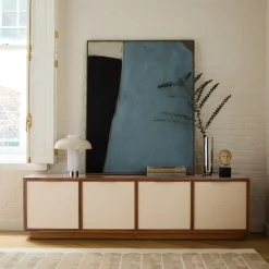 Douglas Solid Wood Tatami Media Console (48"–80")