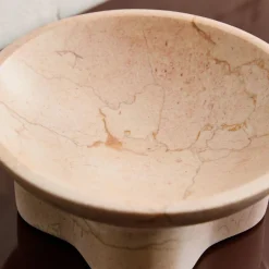 Draped Marble Stone Bowl