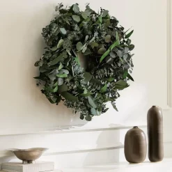 Dried Mixed Evergreen Eucalyptus Wreath