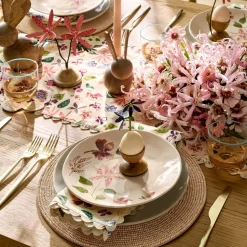 Easter Wooden Floral Egg Cups (Set of 2)