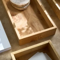 Eden Burled Wood Trays