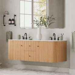 Ellington Floating Double Bathroom Vanity (63")