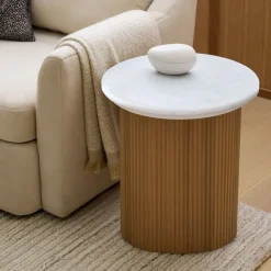 Ellington Marble Side Table (20")