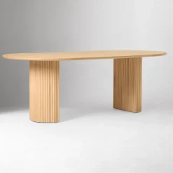 Ellington Oval Pedestal Dining Table & Chairs Set