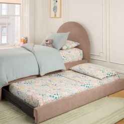 Elora Arched Upholstered Bed Twin Trundle Only