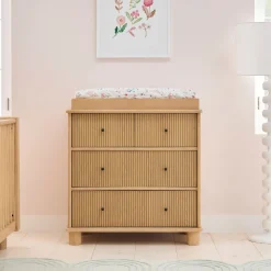 Elora Narrow 4-Drawer Dresser with Removable Topper (36")