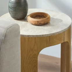 Elowis Marble End Table (20")