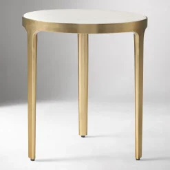Elwell Marble Side Table (16")