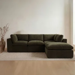 Emberleigh Foam Modular Return Bumper Ottoman Sectional (109")