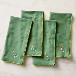 Embroidered Tennis Napkin Sets