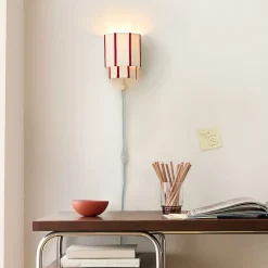 Emma Chamberlain Faceted Plug-In Sconce (7")