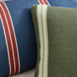 Emma Chamberlain Reversible Mini Stripe Outdoor Lumbar Pillow