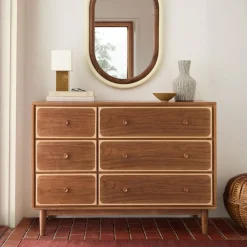 Emma Chamberlain Two-Tone 6-Drawer Dresser (50")