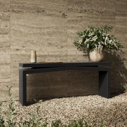 Emmerson Concrete Outdoor Console Table (79")