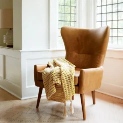 Erik Leather Wing Chair