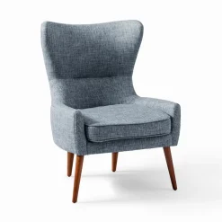 Erik Wing Upholstered Chair - Tweed