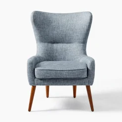 Erik Wing Upholstered Chair - Tweed