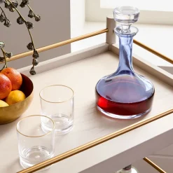 Estelle Colored Glass Vogue Decanter