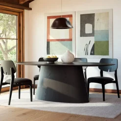 Eurydice Oval Plinth Dining Table (86")