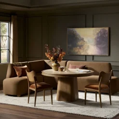 Everyly L-Shaped Dining Banquette (89"–127")