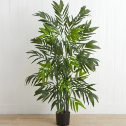 Faux Potted Bamboo Palm Tree