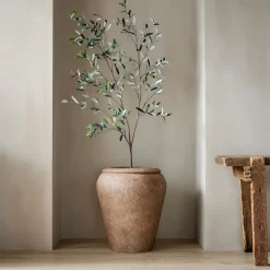 Faux Potted Black Olive Tree