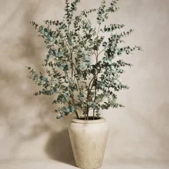 Faux Potted Eucalyptus Tree